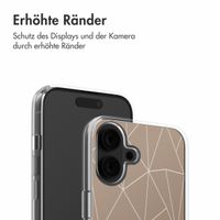 imoshion Design Hülle iPhone 16 - Graphic Lines Beige