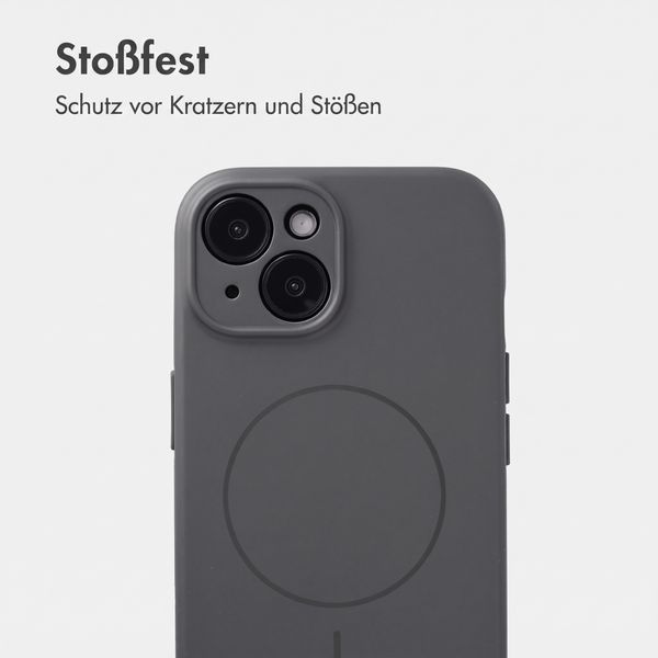 Accezz Grip Backcover mit MagSafe Apple iPhone 15 - Grau