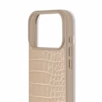 iDeal of Sweden MagSafe-Hülle aus veganem Leder Apple iPhone 17 Pro - Warm Beige Croco