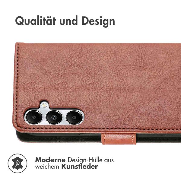 imoshion Luxuriöse Klapphülle Samsung Galaxy A35 - Braun