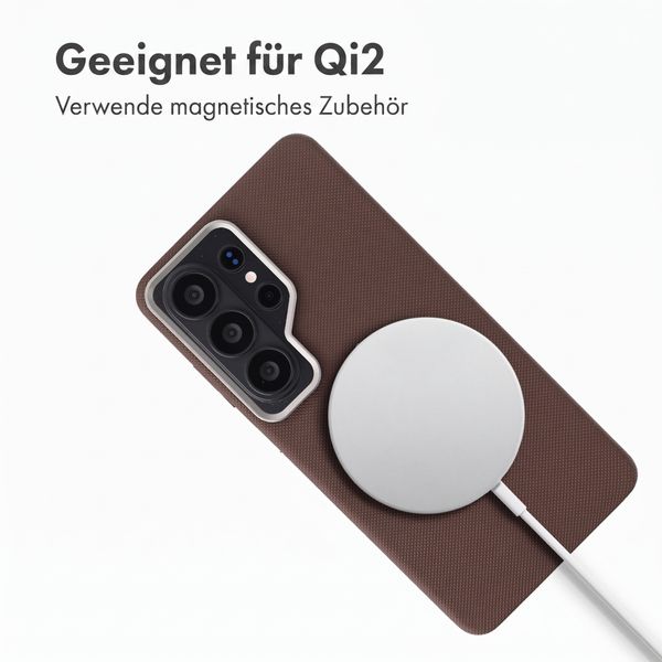 Accezz Mesh Backcover mit MagSafe Samsung Galaxy S26 Ultra - Braun