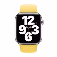 Apple Silikon Solo Loop für das  Apple Watch | 44/45/46/49 mm - Größe 11 - Lemon Zest