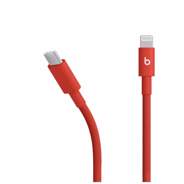 Beats Geflochtenes USB-C zu Lightning Kabel - 1,5 Meter - Rapid Red
