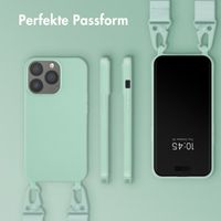 Selencia SilikonHülle mit abnehmbarem Band Apple iPhone 13 Pro - Türkis
