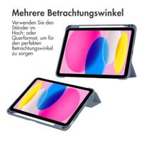imoshion Trifold Hardcase Klapphülle Apple iPad 11 (2025) 11 Zoll A16 / iPad 10 (2022) 10.9 Zoll - Violett