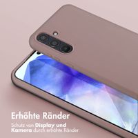 Selencia SilikonHülle mit abnehmbarem Band Samsung Galaxy A55 - Sand Pink