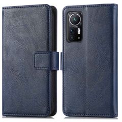 imoshion Luxuriöse Klapphülle Xiaomi 12 / 12X - Dunkelblau