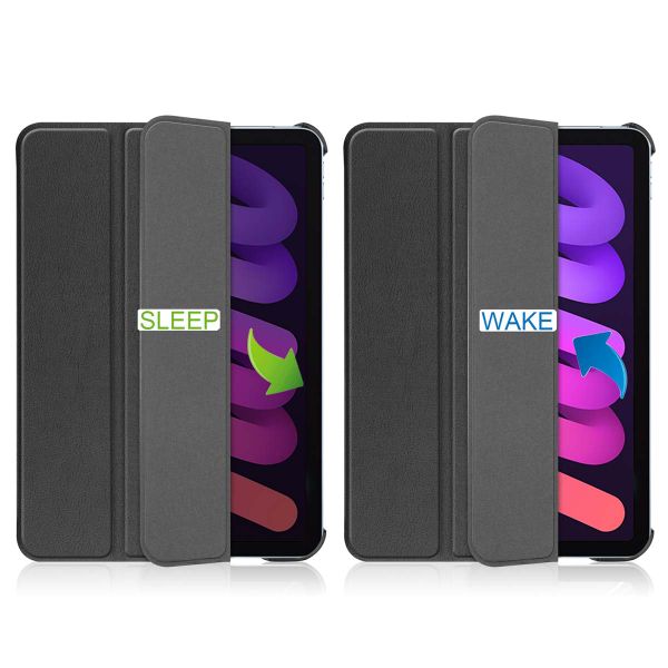 imoshion Trifold Klapphülle Apple iPad Mini 7 (2024) / iPad Mini 6 (2021) - Schwarz