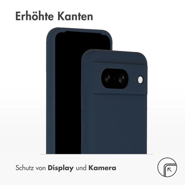 Accezz Liquid Silikoncase Google Pixel 8 - Dunkelblau