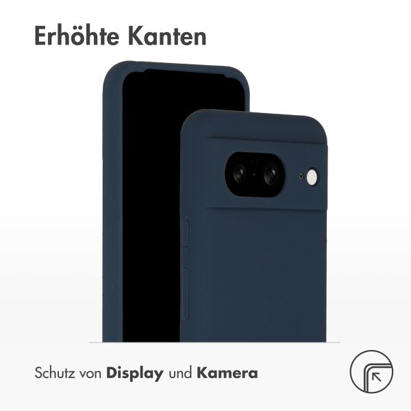 Accezz Liquid Silikoncase für das Google Pixel 8 - Dunkelblau