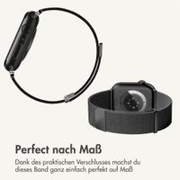 imoshion Mailändische Magnetarmband für Apple Watch | 44/45/46/49 mm - Schwarz