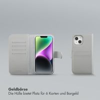 Selencia Olyn Abnehmbare Bookcase mit MagSafe Apple iPhone 14 / 13 - Grau