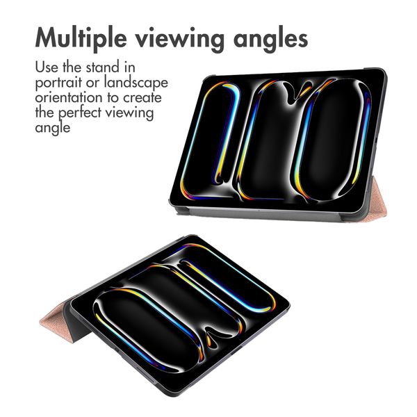 imoshion Trifold Klapphülle Apple iPad Pro 13 (2025) M5 / (2024) M4 - Rosé gold