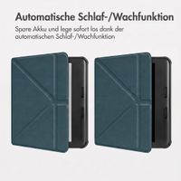 imoshion Klappbare Klapphülle Kobo Libra Colour - Dunkelgrün