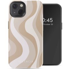 Selencia Vivid Tough Back Cover mit MagSafe für das iPhone 13 - Desert Waves Beige