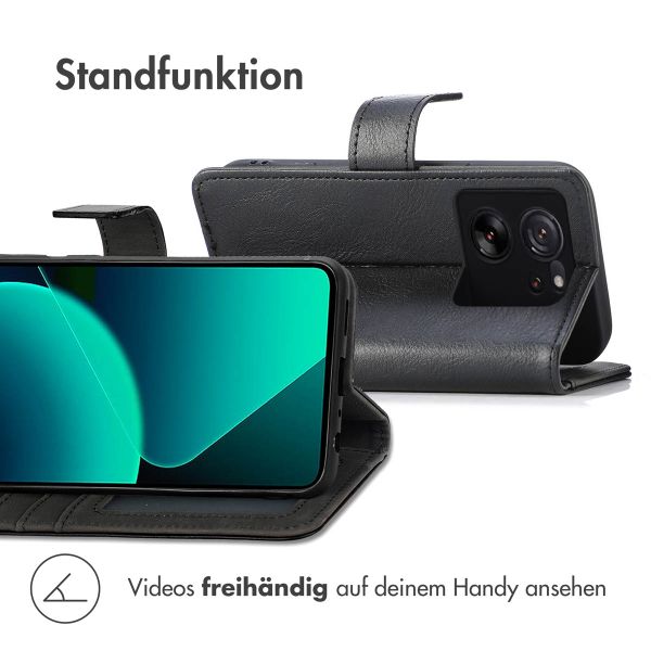 imoshion Luxuriöse Klapphülle Xiaomi 13T / 13T Pro - Schwarz