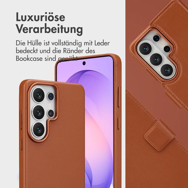 Accezz 2-in-1 Klapphülle aus Leder mit MagSafe Samsung Galaxy S26 Ultra - Sienna Brown