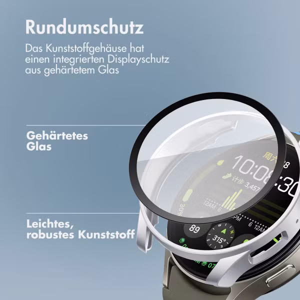 imoshion Full Cover Hard Case Samsung Galaxy Watch 7 - 40 mm - Silber