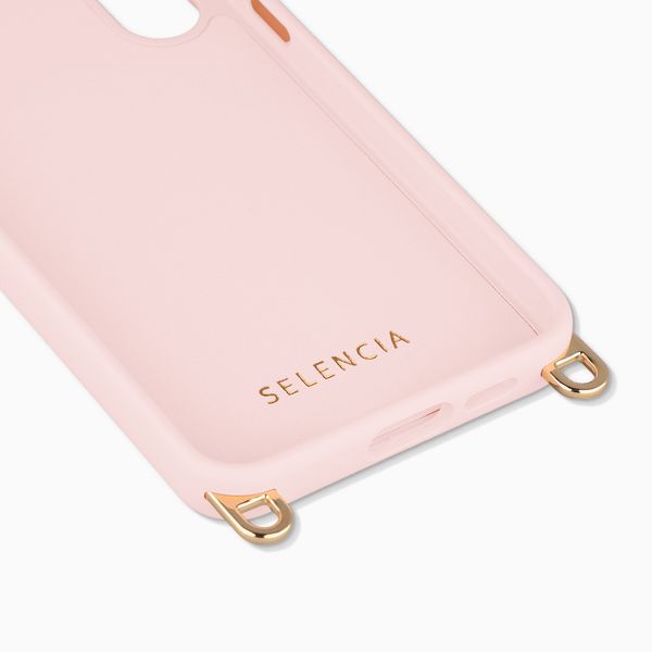 Selencia Rivièra Backcover mit MagSafe mit abnehmbaren Haken Samsung Galaxy S24 FE - Sorbet Pink