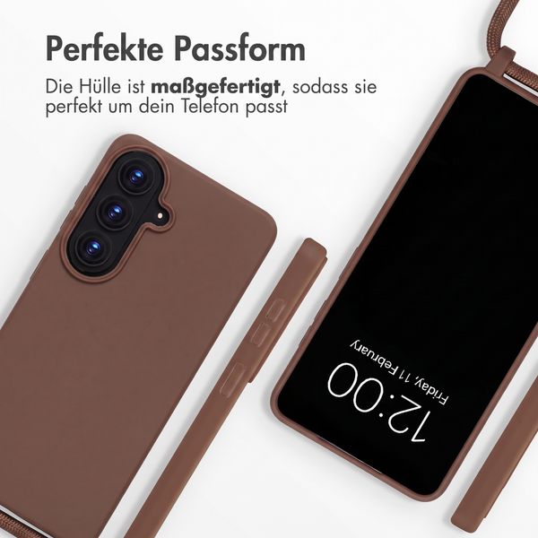 imoshion SilikonHülle mit Band Samsung Galaxy S26 - Braun