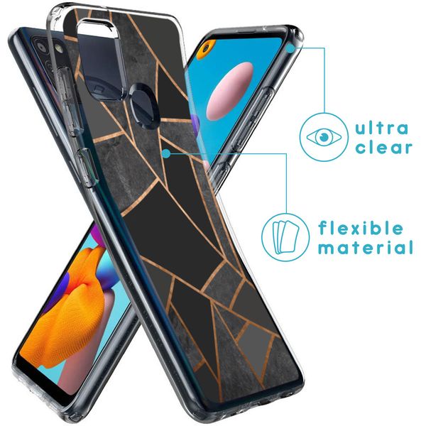 imoshion Design Hülle für das Samsung Galaxy A21s - Black Graphic