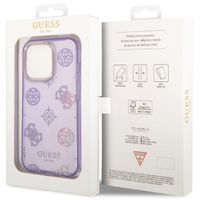 Guess Peony Glitter Back Cover für das iPhone 14 Pro Max - Violett