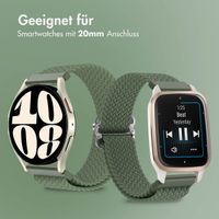 imoshion Gewebtes Nylonarmband - Universeller 20-mm-Anschluss - Dunkelgrün