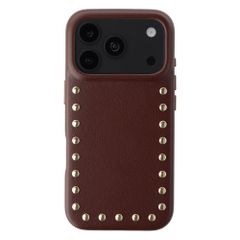Selencia Studs Backcover mit MagSafe Apple iPhone 18 Pro Max / 17 Pro Max - Cacao Crush