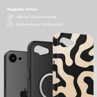 Selencia Vivid Rückabdeckung mit MagSafe Apple iPhone 16e - Art Wave Black