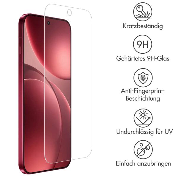 Accezz Screen Protector aus gehärtetem Glas Oppo Find X9 Pro