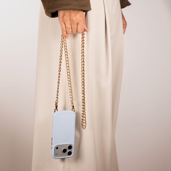 Selencia Bold Chain-Handykette (lang 130 cm) - Gold