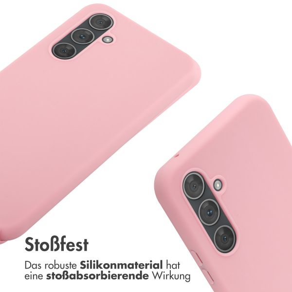 imoshion Silikonhülle mit Band für das Samsung Galaxy A54 (5G) - Rosa