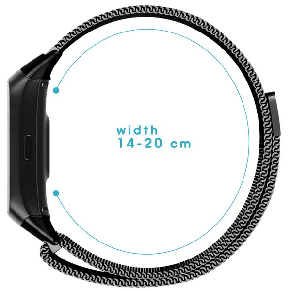imoshion Magnetisches Milanaise Armband für das  Samsung Galaxy Fit - Schwarz