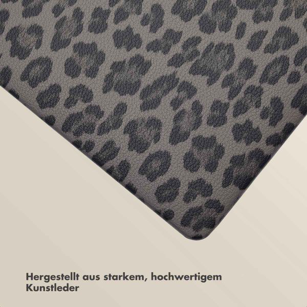 Selencia Sabi Laptop Cover Leopardenmuster Apple MacBook Air 13 Zoll (2022 / 2024 M3 chip / 2025 M4 chip) - Midnight Black