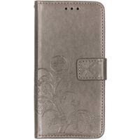Kleeblumen Klapphülle Grau Samsung Galaxy A10