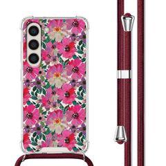 imoshion Design Hülle mit Band Samsung Galaxy S23 Plus - Flower Water