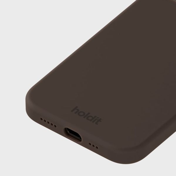 Holdit Silicone Case für das Apple iPhone 12 / 12 Pro - Chocolate