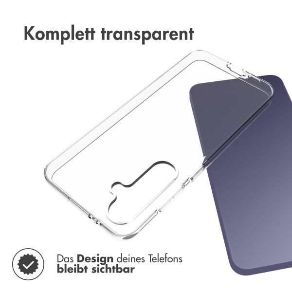 Accezz TPU Clear Cover für das Samsung Galaxy S24 FE - Transparent