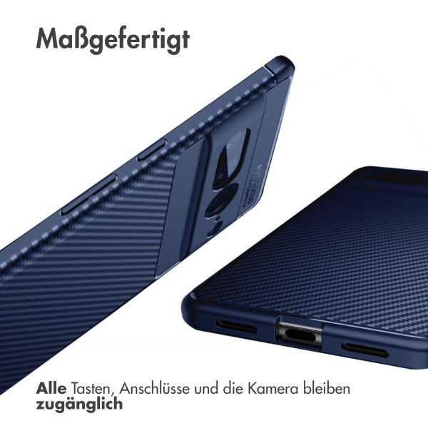 imoshion Carbon-Hülle Google Pixel 7 Pro - Blau