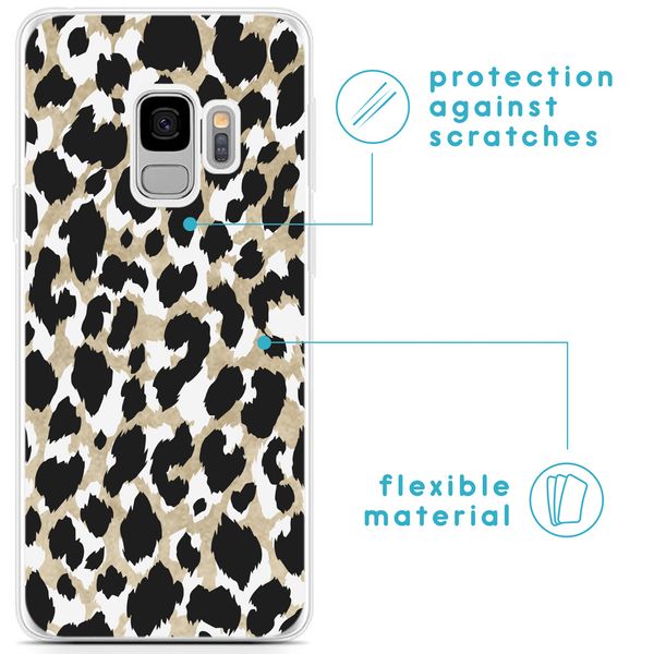 imoshion Design Hülle für das Samsung Galaxy S9 - Leopard / Schwarz