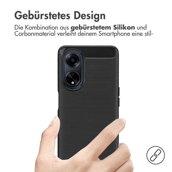 imoshion Brushed Back Cover Oppo A98 - Schwarz