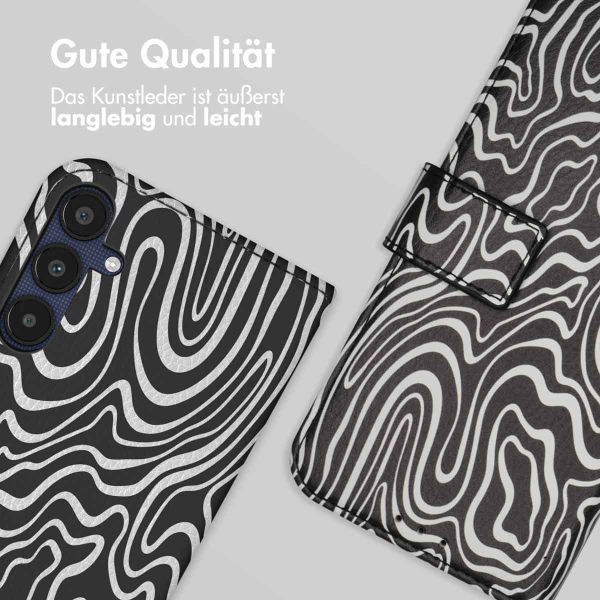 imoshion Design Klapphülle Samsung Galaxy A55 - Black And White