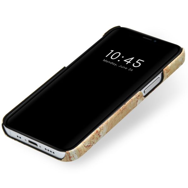 Selencia Maya Fashion Backcover Apple iPhone 12 Mini - Marble Sand