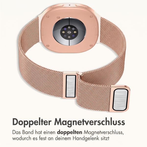 imoshion Mailändische Magnetarmband für Samsung Galaxy Watch 9 (40/44mm) / Watch 8 (40/44mm) / Classic (46mm) - Rose Gold