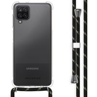 imoshion Backcover mit Band Samsung Galaxy A12 - Schwarz & Gold
