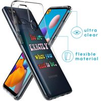 imoshion Design Hülle für das Samsung Galaxy A21s - Quote - Multicolor