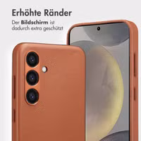 Accezz 2-in-1 Klapphülle aus Leder mit MagSafe Samsung Galaxy S24 - Sienna Brown