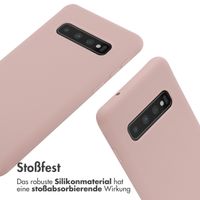 imoshion Silikonhülle mit Band für das Samsung Galaxy S10 - Sand Pink