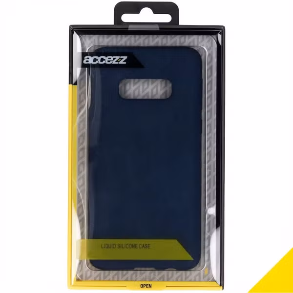Accezz Liquid Silikoncase Samsung Galaxy S10e - Dunkelblau