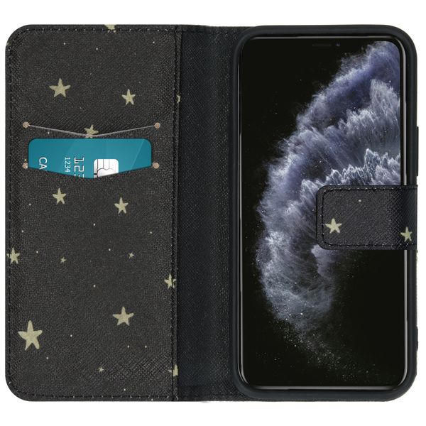 imoshion Design TPU Klapphülle Apple iPhone 12 Mini - Stars Gold